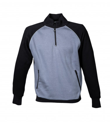 Felpa zip intera